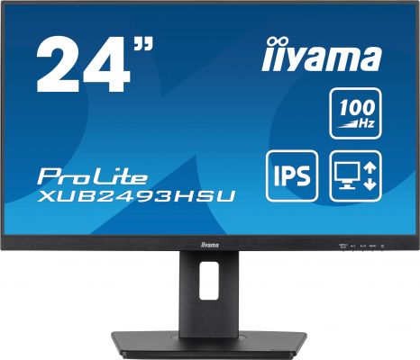 iiyama XUB2493HSU-B7 Monitor PC 60,5 cm (23.8") 1920 x 1080 Pixel Full HD LED Nero