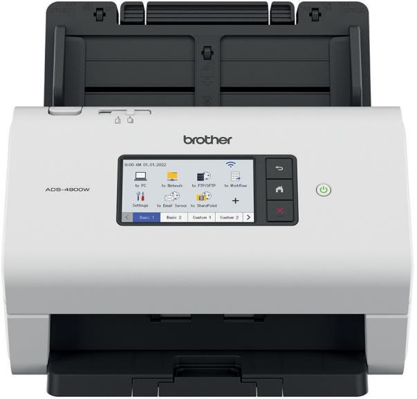 Image of Brother ADS-4900W scanner Scanner con ADF + alimentatore di fogli 600 x 600 DPI A4 Nero, Bianco