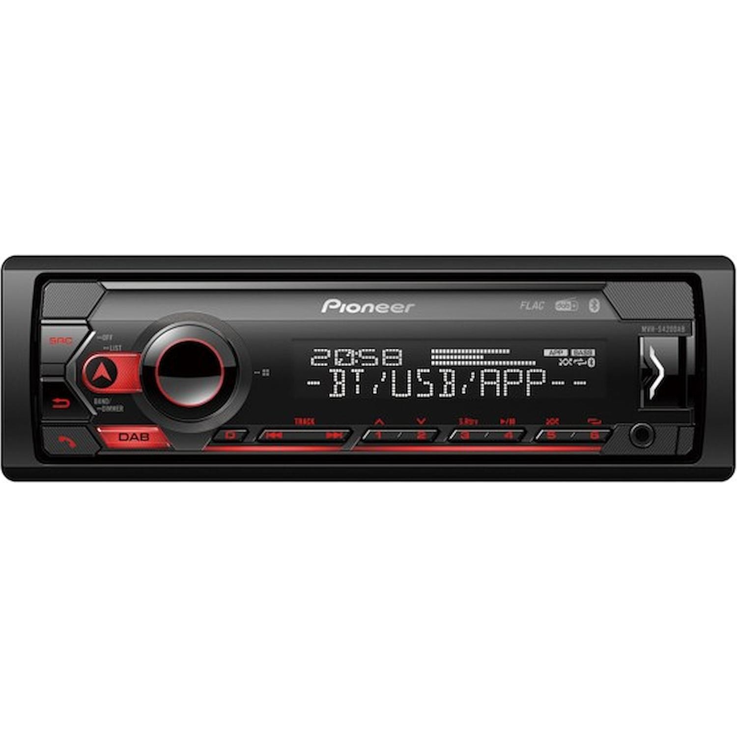 Image of Pioneer MVH-S420DAB Ricevitore multimediale per auto Nero 200 W Bluetooth