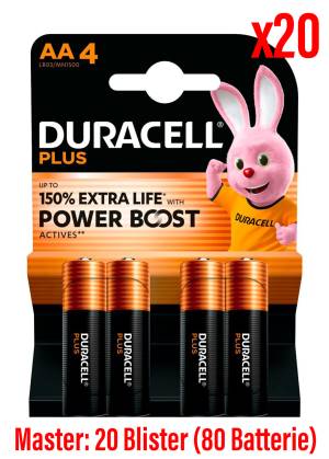 Duracell Batterie Stilo AA Plus Power Boost MN1500 1Cnf/4pz