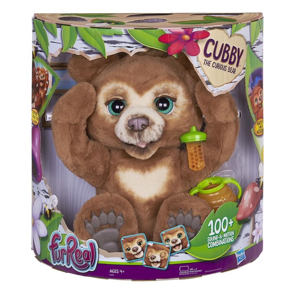 Image of FurReal Cubby, il mio orsetto curioso (cucciolo di peluche interattivo, per bambini dai 4 anni in su)