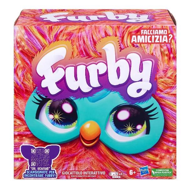 Image of Furby Corallo, giocattolo di peluche, con attivazione vocale, 15 accessori di moda, giocattoli interattivi, dai 6 anni in su