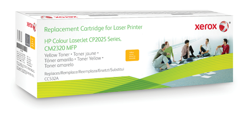 Image of Xerox Cartuccia toner giallo. Equivalente a HP CC532A. Compatibile con HP Colour LaserJet CM2320 MFP, Colour LaserJet CP2020/CP2025
