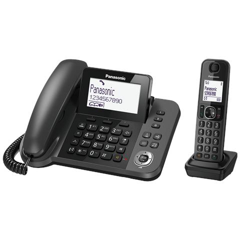 Image of Panasonic KX-TGF310 Telefono DECT Nero Identificatore di chiamata