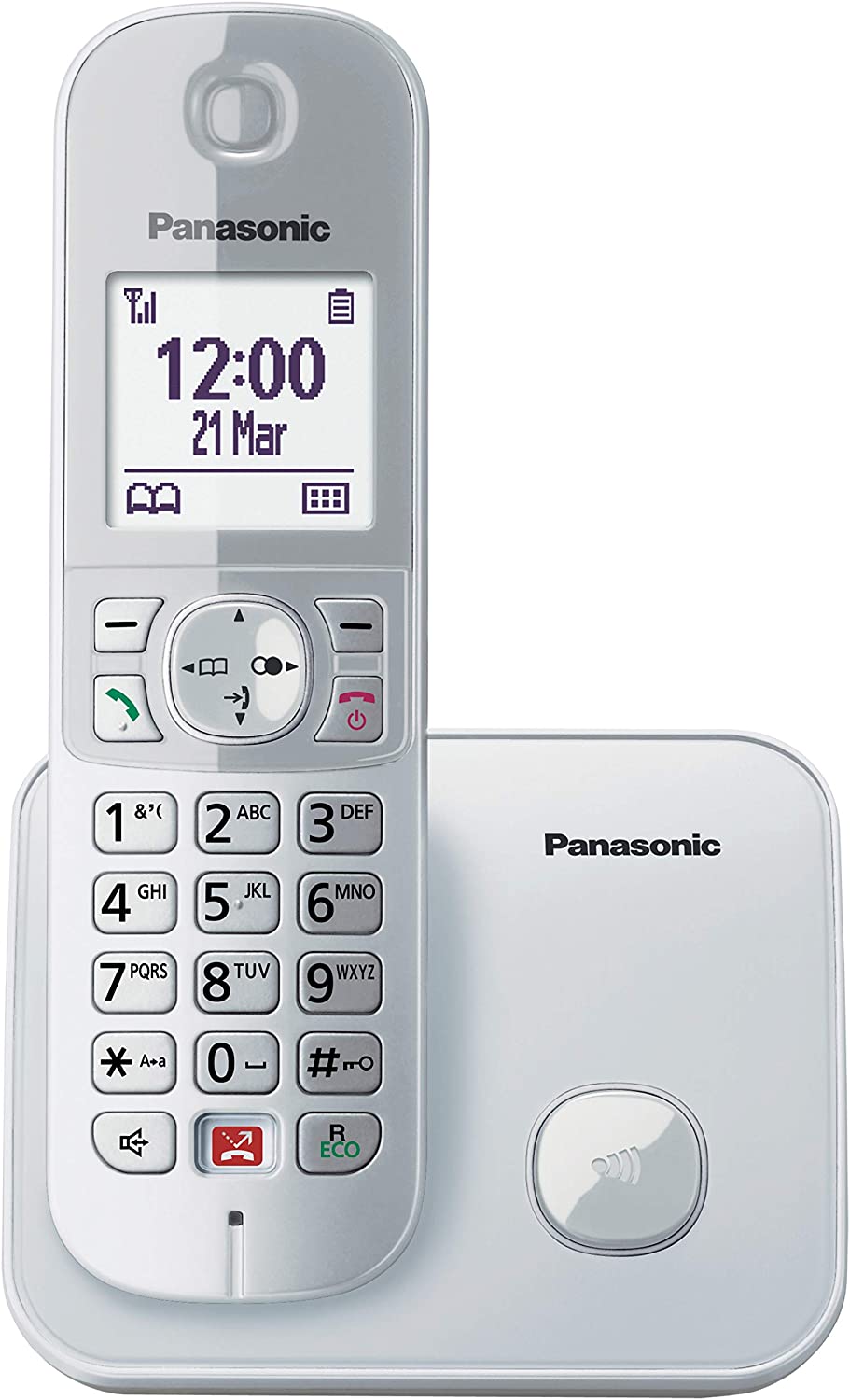 Image of Panasonic KX-TG6851JTS Telefono Cordless DECT, Schermo LCD da 1.8,