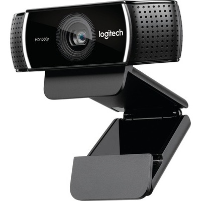 Image of Webcam Logitech C922 Pro Stream gaming con software di sostituzione sfondo con treppiedi