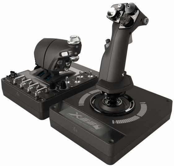 Image of Joystick simulatore volo X56 H.O.T.A.S. Rgb Throttle And Stick Simulation Controller Black 945 000059