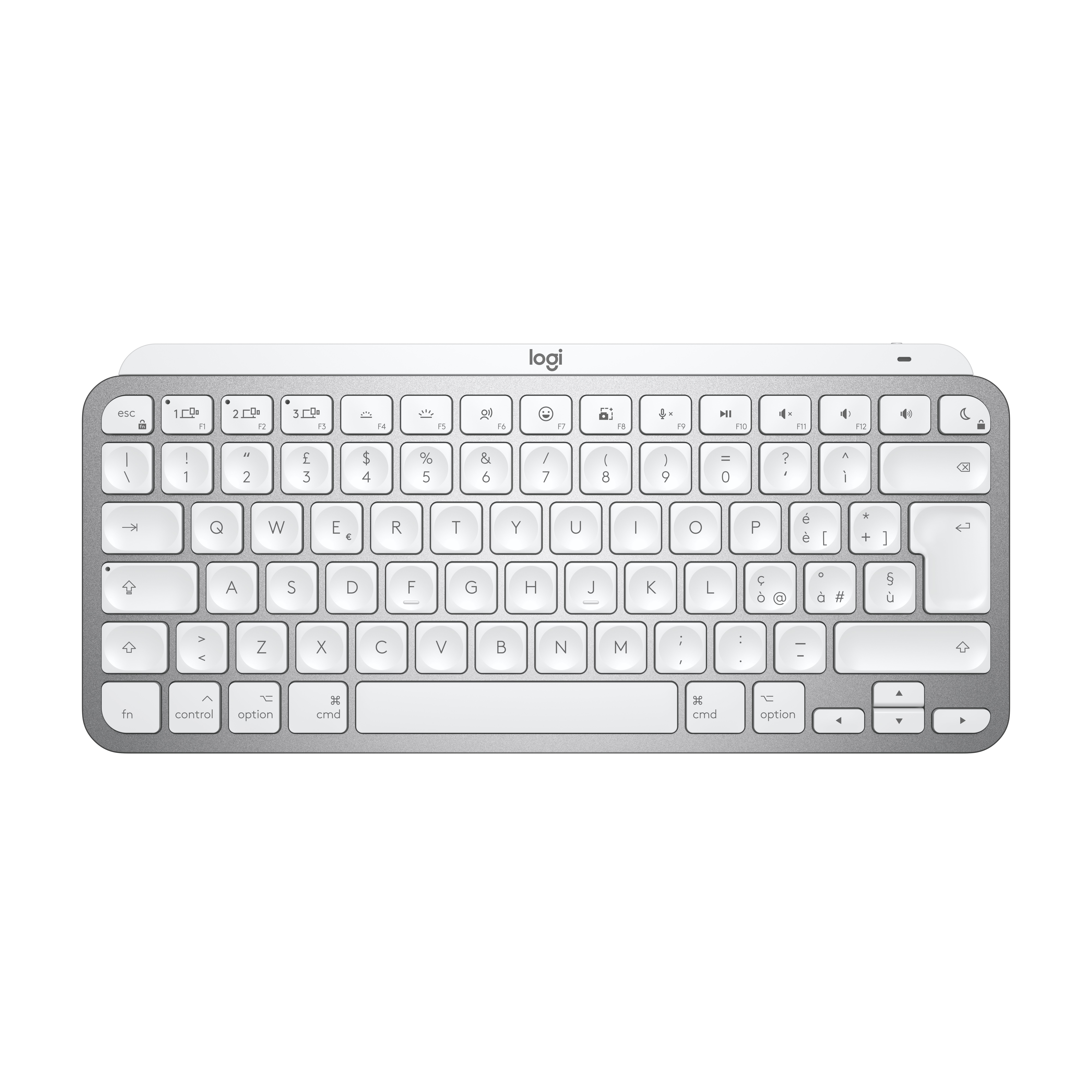 Image of Logitech MX Keys Mini per Mac Tastiera Wireless, Minimal, Compatta, Bluetooth, Tasti Retroilluminati, USB-C, Digitazione Tattile, Compatibile con Apple macOS, iPad OS, in Metallo