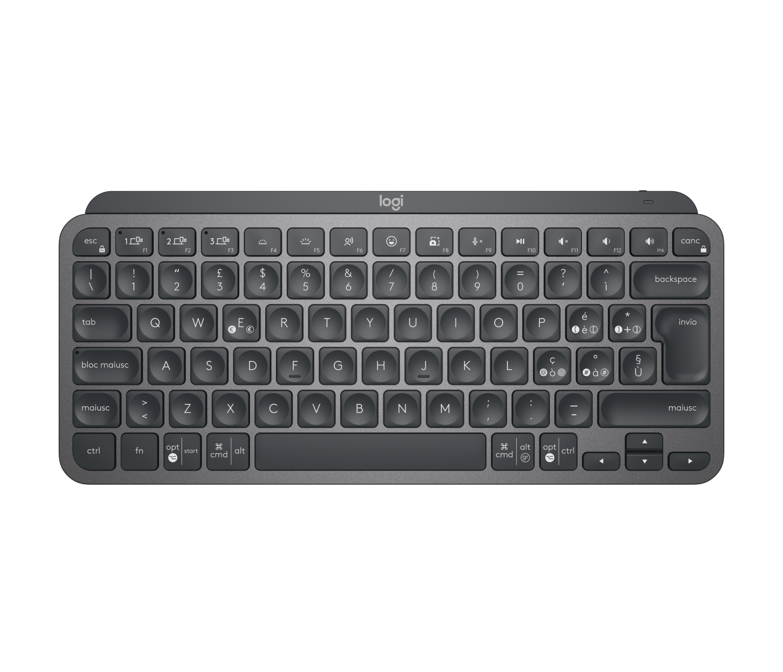 Image of Logitech MX Keys Mini for Business tastiera RF senza fili + Bluetooth QWERTY Italiano Grafite