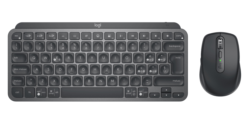 Image of Logitech MX Keys Mini Combo for Business tastiera Mouse incluso RF senza fili + Bluetooth QWERTY Italiano Grafite