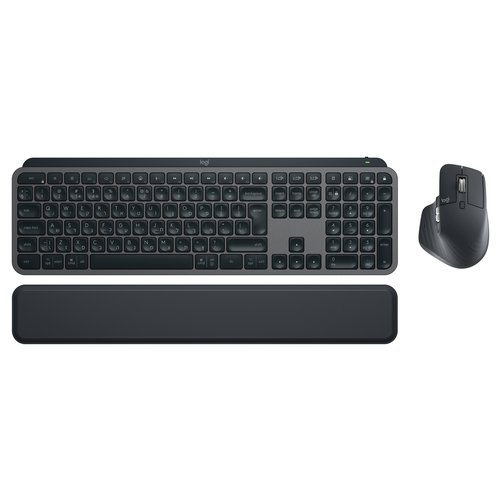 Image of Logitech MX Keys S Combo tastiera Mouse incluso RF senza fili + Bluetooth QWERTY Italiano Grafite