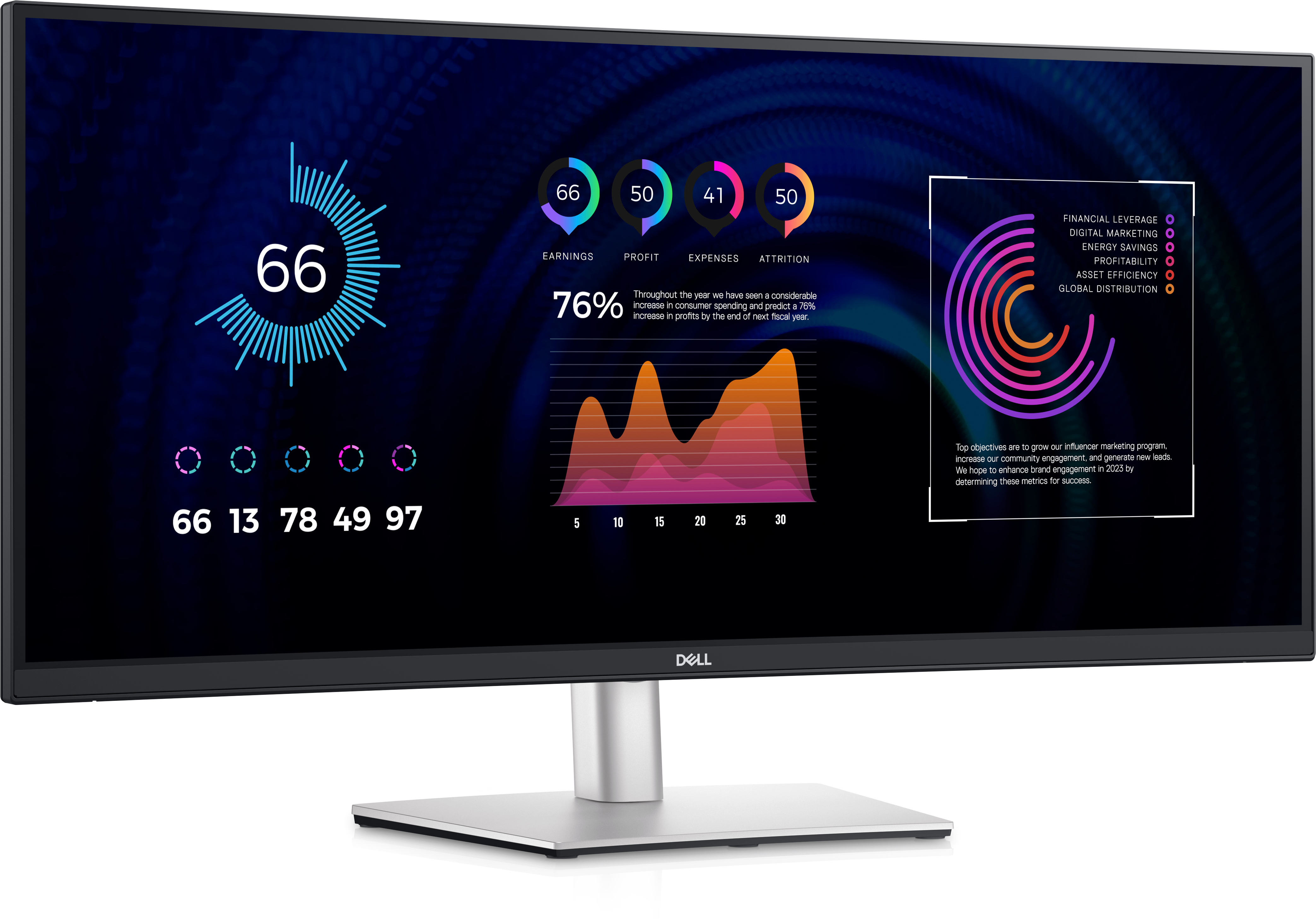 Image of DELL P Series P3424WE Monitor PC 86,7 cm (34.1") 3440 x 1440 Pixel 4K Ultra HD LCD Nero