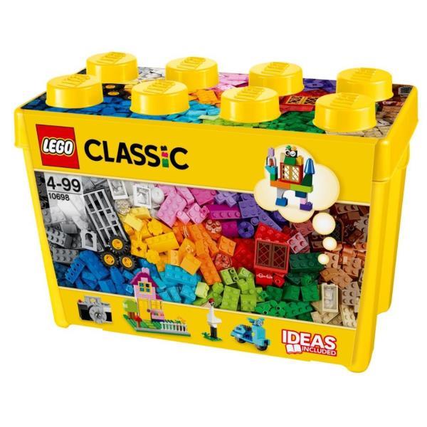Image of LEGO Classic 10698 Scatola Mattoncini Creativi Grande per Costruire Macchina Fotografica, Vespa e Ruspa Giocattolo