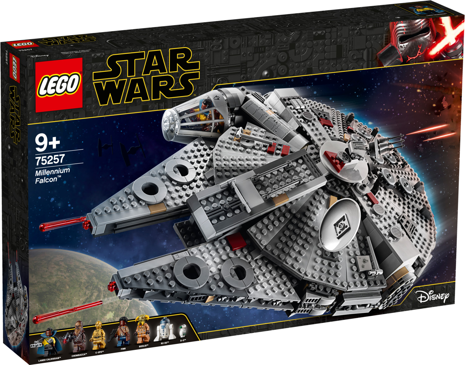 Image of LEGO Star Wars 75257 Millennium Falcon, Modellino da Costruire con 7 Personaggi, Collezione: LAscesa di Skywalker