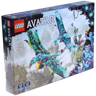 Image of LEGO Avatar 75572 Il Primo Volo sulla Banshee di Jake e Neytiri, Modellino da Costruire di Pandora con 2 Banshee Giocattolo