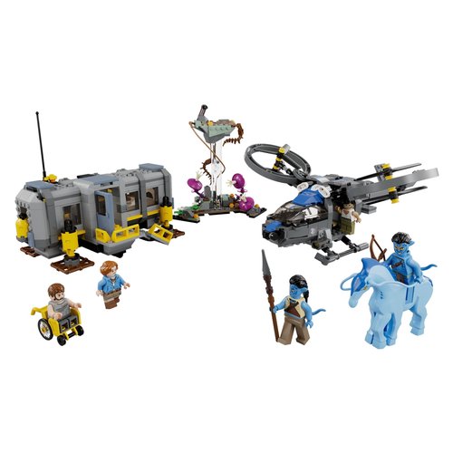 Image of LEGO Avatar 75573 Montagne fluttuanti: Sito 26 e Samson RDA, Giochi per Bambini con 5 Minifigure ed Elicottero Giocattolo