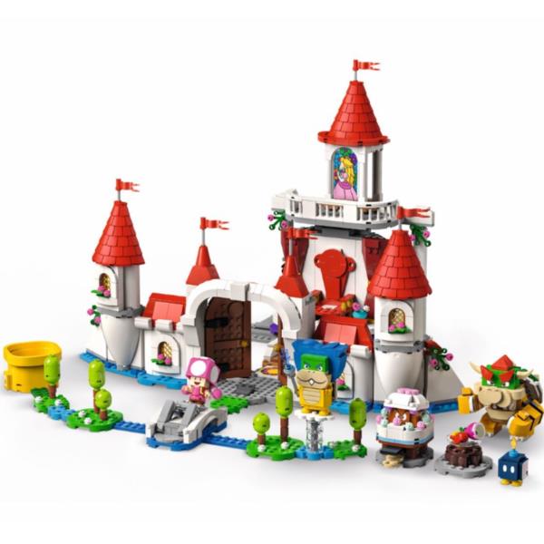 Image of LEGO Super Mario 71408 Pack Espansione Castello di Peach, Giocattoli Creativi con 5 Figure, si Combina con gli Starter Pack