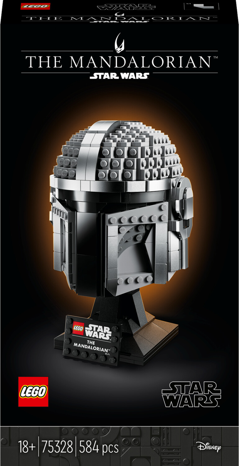 Image of LEGO Star Wars 75328 Casco del Mandaloriano, Elmo da Collezione, Regalo per Adulti da Esposizione di Guerre Stellari