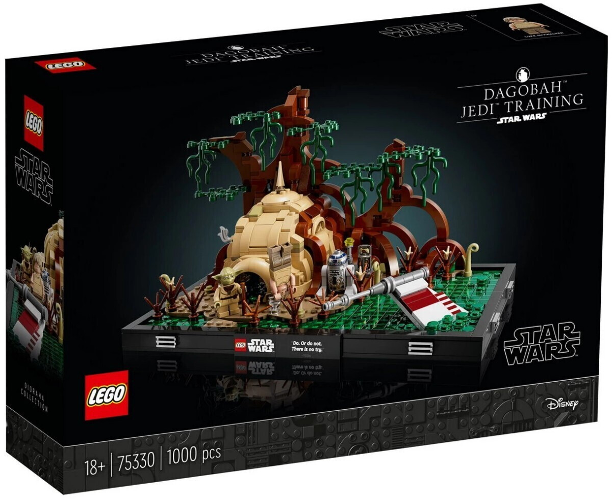 Image of LEGO Star Wars 75330 Diorama Addestramento Jedi su Dagobah, Set Guerre Stellari per Adulti, Minifigure Yoda e Luke Skywalker