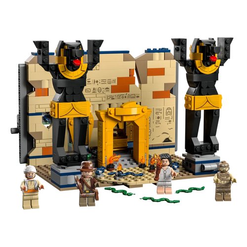 Image of LEGO Indiana Jones 77013 Fuga dalla Tomba Perduta Gioco con Tempio Minifigure della Mummia da I Predatori dellArca Perduta