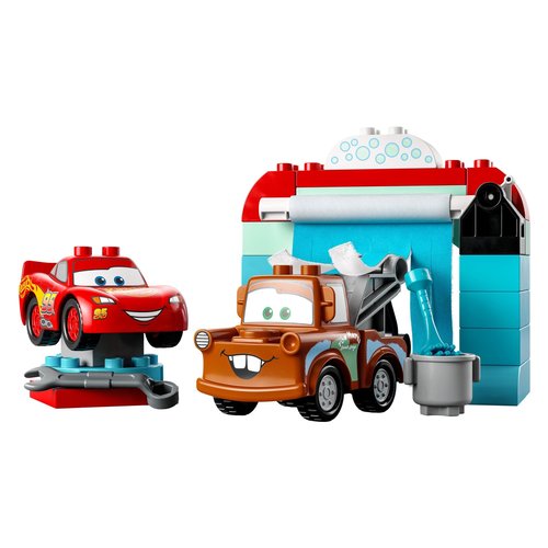 Image of LEGO DUPLO Disney Pixar Cars 10996 Divertimento allAutolavaggio con Saetta McQueen e Cricchetto Macchine