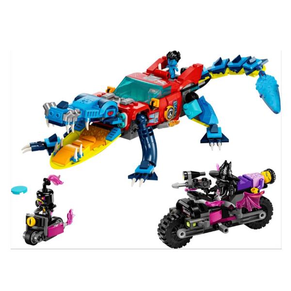 Image of Salvato in 7 liste dei desideri LEGO DREAMZzz 71458 Auto-Coccodrillo, Giocattolo 2in1 da Monster Truck a Macchina-Animale con Jayden e il Cacciatore Notturno