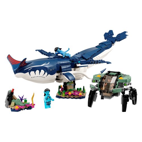 Image of LEGO Avatar 75579 Tulkun Payakan e Crabsuit, Sottomarino e Animale Giocattolo, Scene di Pandora dal Film La Via dellAcqua
