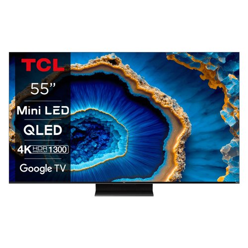 Image of TCL C80 Series Serie C80 Smart TV Mini LED 4K 55" 55C805, 144Hz, audio Onkyo, Dolby Vision IQ, Google TV
