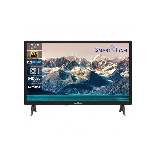 SMART TECH LED 24 24HN10T2 DVB-T2/S2 HD  BLACK CI SLOT HM 3XHDMI 2XUSB VESA