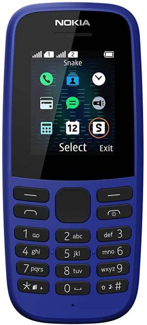 Image of Nokia 105 4,5 cm (1.77) 73,02 g Blu Telefono cellulare basico