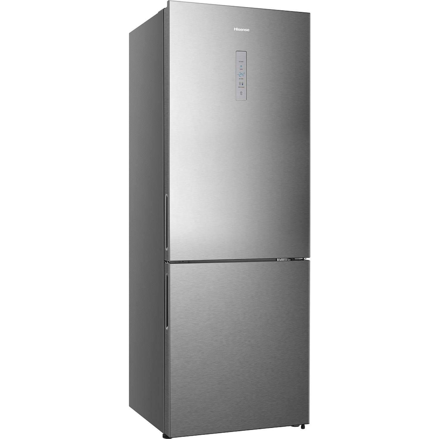 Image of Hisense RB645N4BIE frigorifero con congelatore Libera installazione 495 L E Acciaio inossidabile