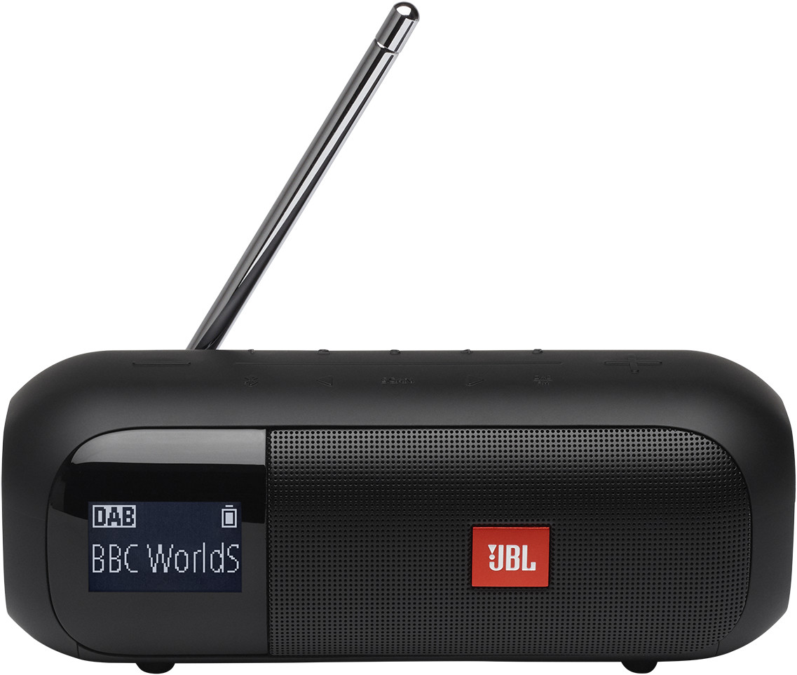 JBL Radio Portatile Tuner 2 DAB / DAB+ / FM Wireless Bluetooth Impermeabile IPX7 Colore Nero