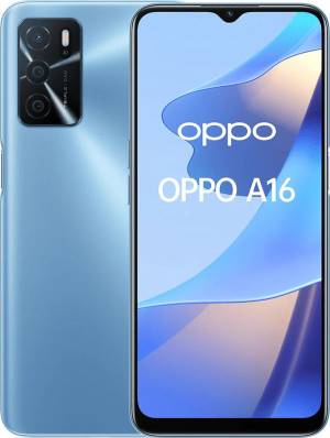 Image of OPPO A16 Smartphone, AI Triple Camera 13+2+2 MP, 6.52” 60HZ Display, 5000mAh, SuperVOOC + Power Saving, RAM 3GB + ROM 32GB expandable, ColorOS11.1, IPX4, [Versione Italiana], Pearl Blue