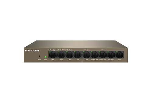 Image of IP-COM 9 PORT CLOUD MANAGED POE ROUTER / AP CONTROLLER MAX 4 WAN