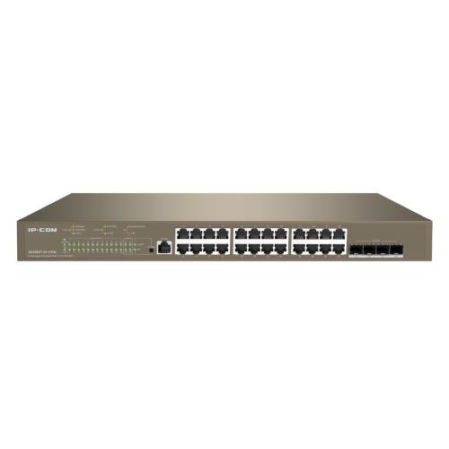 Image of SWITCH IP-COM G5328XP-24-410W -cloud layer-3 con porte uplink 10G,24 porte Ethernet 10/100/1000 Base-T e 4 porte SFP+ 10G Base-X