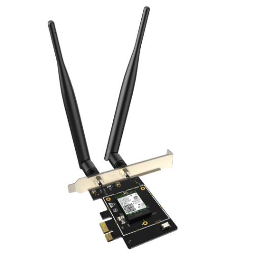 Image of SCHEDA DI RETE TENDA E33 PRO PCI-EXPRESS AX5400 Tri-band Gigabit Wi-Fi 6E supporta 1024-QAM