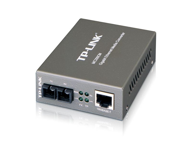 TP-Link MC200CM V3 convertitore multimediale di rete Interno 1000 Mbit/s 850 nm Modalità multipla Nero