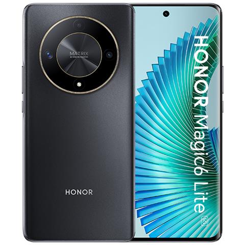 Image of HONOR Magic6 Lite 5G 256 GB 8GB Ram Dual Sim 6.78 2K Fotocamera 108 Mpx Android Nero
