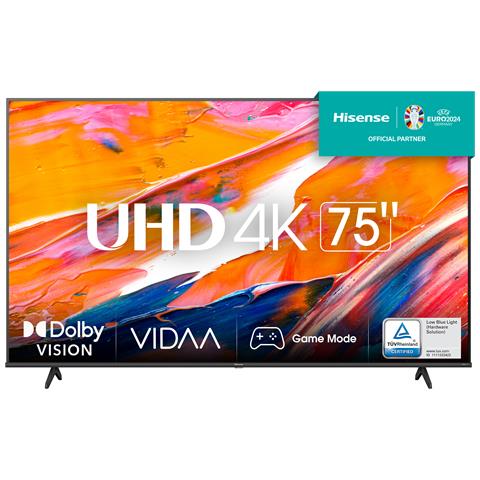 Image of Hisense TV LED televisore Ultra HD 4K 75” 75A6K Smart TV, Wifi, HDR Dolby Vision, AirPlay 2