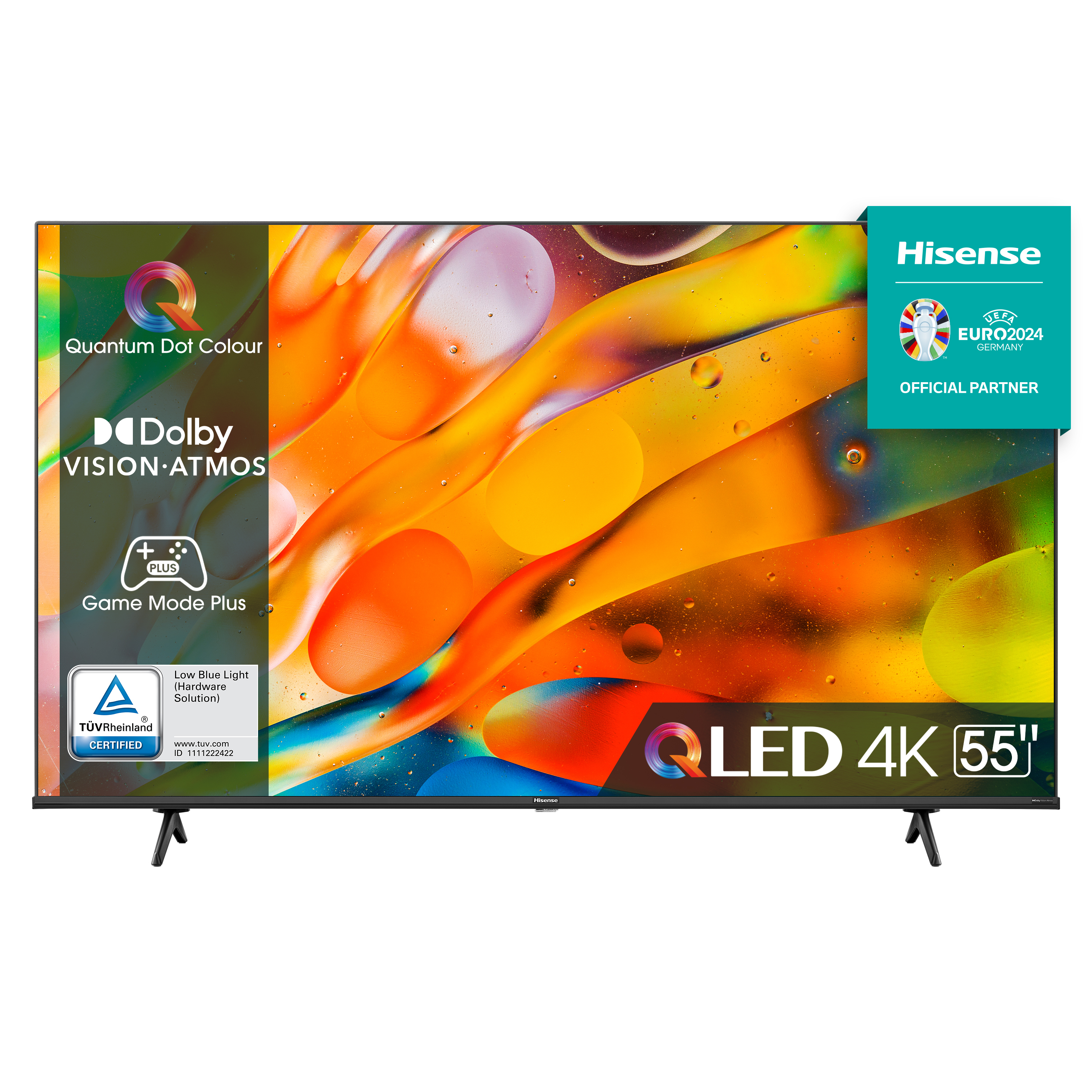 Image of Hisense TV QLED televisore Ultra HD 4K 55” 55E7KQ Smart TV, Wifi, HDR Dolby Vision, Quantum Dot Colour, Retroilluminazione DLED, Game Mode Plus