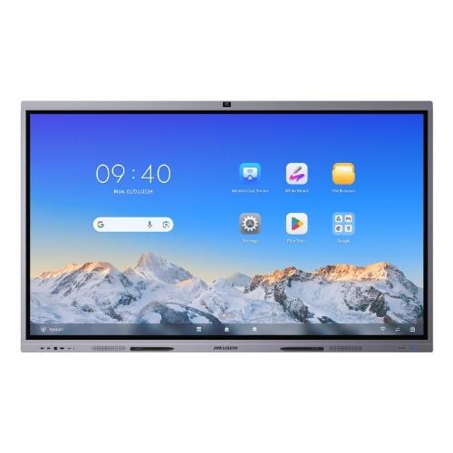 MONITOR TOUCH Interattivo HIKVISION 98 4K,Wi-fi/BT, Android 13,8GB,128GB,CAM8MP AI,GOOGLE EDLA, Staffa inc. *RICHIEDI IL BID*