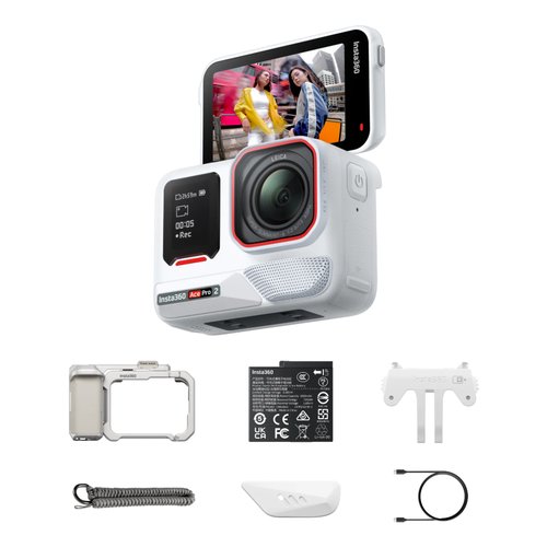 Action cam Insta360 935479 ACE Pro 2 Explorer Kit Silver e White