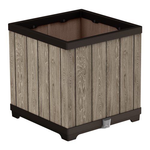 Fioriera Keter K260788 SIGNATURE Knock Down Planter Square Ashwood