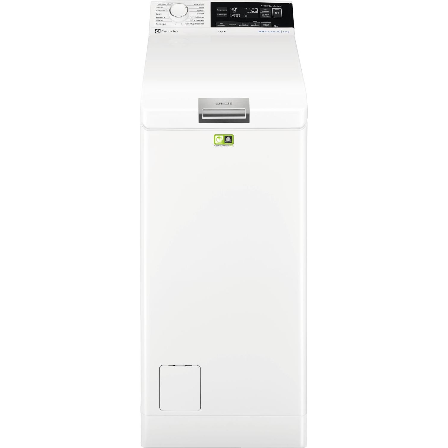 Image of Electrolux EW7T373S lavatrice Carica dallalto 7 kg 1300 Giri/min C Bianco