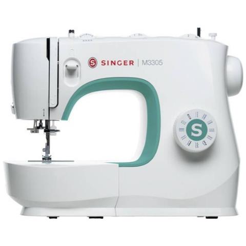 SINGER M 3305 Macchina da Cucire con 23 Punti Colore Bianco / Verde