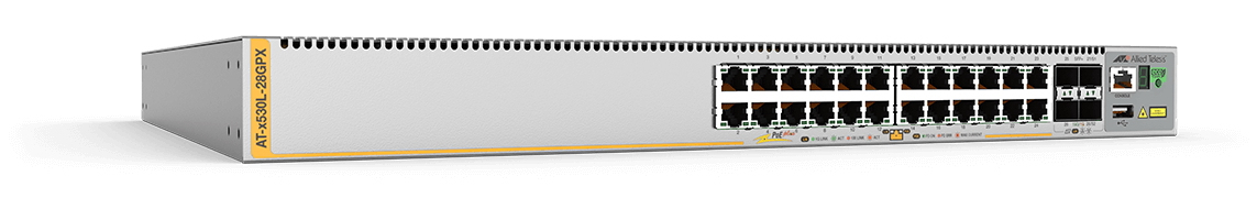 Image of Allied Telesis AT-x530L-28GPX-50 Gestito L3+ Gigabit Ethernet (10/100/1000) Supporto Power over Ethernet (PoE) 1U Grigio