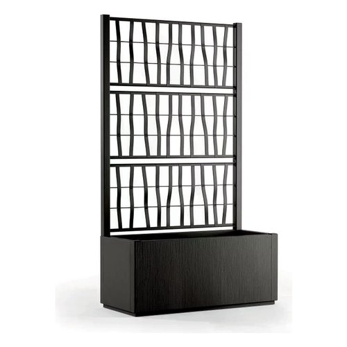 Fioriera con grigliato Stefanplast 68601 ETHICA ECO LINE Grafite