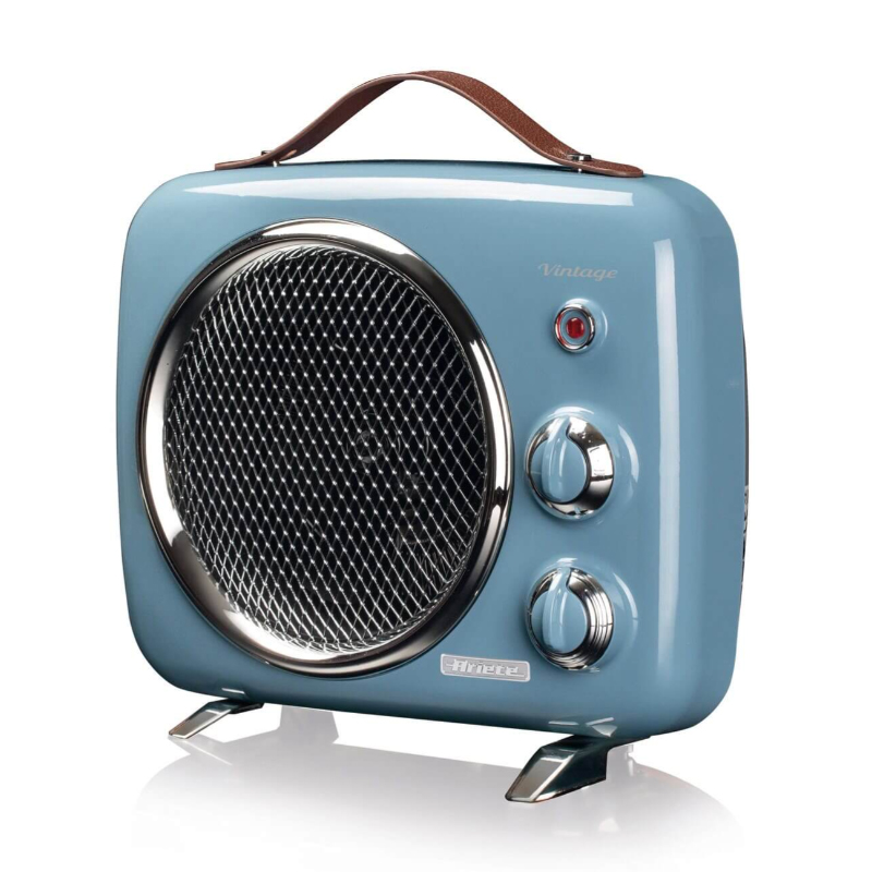 Ariete Termoventilatore Vintage, Freddo e Caldo, Termostato regolabile, Maniglia per facile trasporto, 2000 W, Verde