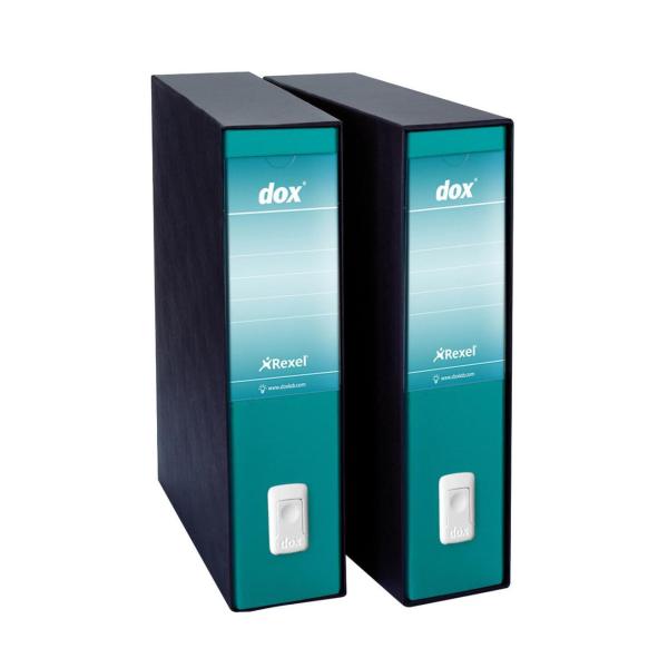 Esselte Dox 2 raccoglitore ad anelli A4 Nero, Verde