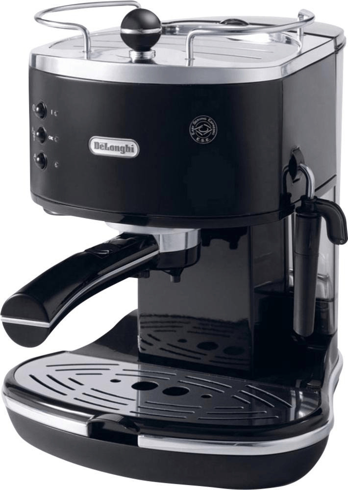 Image of De Longhi ECO 311.BK Icona Eco macchina per il caffè polvere e cialde con Cappuccino System